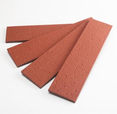 China Villa Red Color Facade Exterior Stone Wall Cladding Exterior Wall Cladding Ceramic Terracotta Wall Cladding for sale