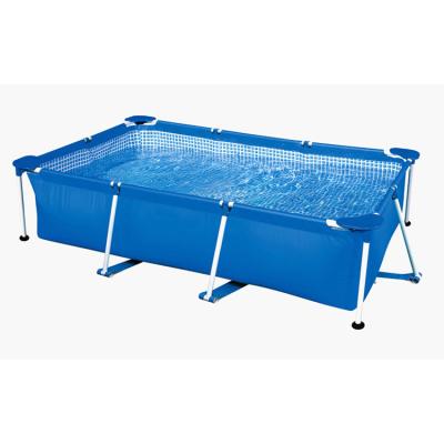 China Sink Family Pool Above Ground Rectangular Swimming Pool Metal Frame Swimming Pool for sale