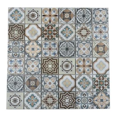 China Home Marble Mosaics Stone Mosaic Inkjet Printing Artificial Stone Mosaic for sale