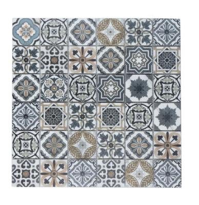 China Home dark color home and hotel use mosaics stone mosaic marble inkjet printing artificial stone mosaic for sale