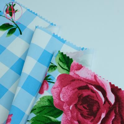 China Hot Selling Sheeny Anti-UV Cotton Poplin Fabric 2022 60s Printed Floral Fabric Make for sale