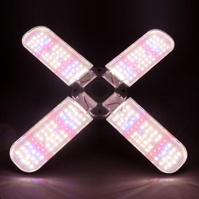 China Assembled LED Grow Board Light Bar High Brightness 4 Indoor Plant Light Grow Leaves 480W Foldable E27 Warm Full Spectrum LED Grow Light for sale