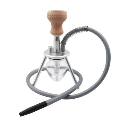 China Aluminum Alloy Shisha Hookah Set Small Piece Hookah Bowl Hookah Glass Pipe for sale