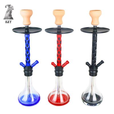 China Slim Glass-metal Hookah Hookah Shisha Hookah Set Fashion Finish Set With Factory Outlet for sale