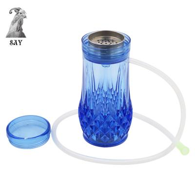 China Hookah Set PORTABLE Cheap Acrylic LED Hookah Finished Shisha Set Hookah With Luminescent for sale