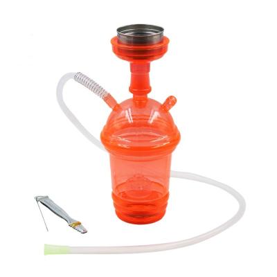 China Hookah Smoking PORTABLE LED Acrylic Colorful Hookah Finished Shisha Set Hookah With Factory Price for sale