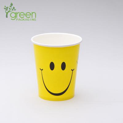 China Hot Double Pe Disposable Serve Paper Cup / OEM 8oz Drinking Paper Cup With Various Design / Medical Paper Cup for sale