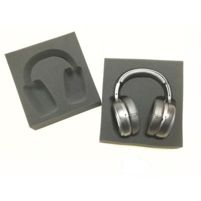 China Custom Small Case Shockproof Headphone Packaging Protective Oval Earphone EVA Foam Flat Insert for sale