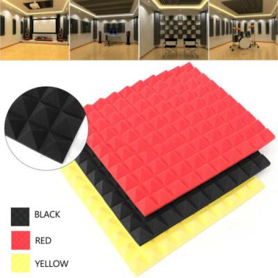 China Fire Protection Acoustic Panels Foam Fire Soundproof Insulation Pyramid Sound Absorbing Sponge Cotton for sale