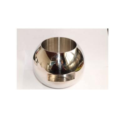 China Silver DN25 Stainless Steel 316L Floating Straight Through Valve Ball with Customized Support National Standard for sale