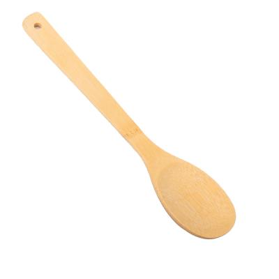 China Factory Long Kitchen Disposable Custom Bamboo Soup Spoon Vegetable Cookware for sale