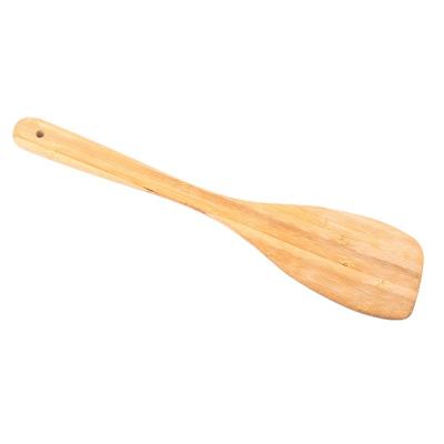 China Factory Sustainable Suppliers Non Stick Heat Resistant Bamboo Spatula Kitchen Utensils Biodegradable Cooking Tools for sale