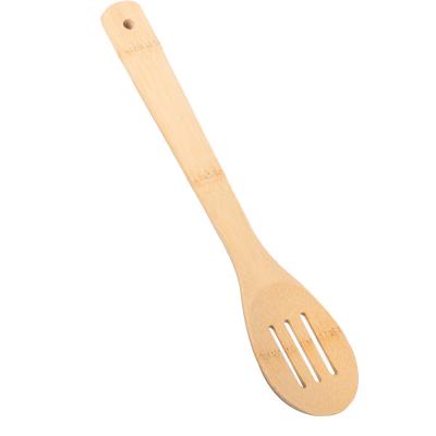 China Sustainable Wholesale Heat Resistant 3 Slotted Turner Bamboo Spatula Set For Frying Fish / Omelette / Eggs for sale