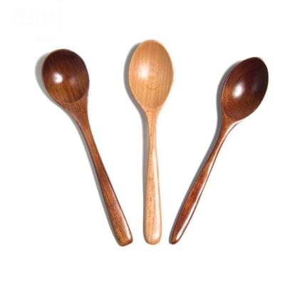 China Wholesale Disposable Biodegradable Portable Degradable Food Serving Scooper Wooden Spoons Set For Dinner for sale