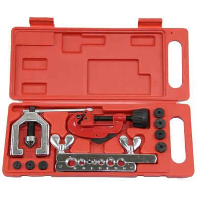 China CT-2031A Auto Repair DIY Tools HVAC Refrigeration Copper Tubing Cutter 7 Hole Flare Tool Kit 3/16-5/8