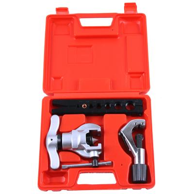 China CT-808-S 5-19mm tube flared pipe stamping hand tools copper pipe eccentric type 45 degree flared cone tool kit for sale