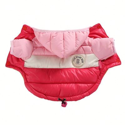 China SJ1152 Multiple Factory Stocked Pet Apparel Custom Dog Plus Size Keep Warm Pink Puppy Clothes For Winter for sale