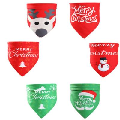 China Custom Bandana Viable Triangle Dog Holiday Party Accessories Pet Christmas Pet Bandanas for sale