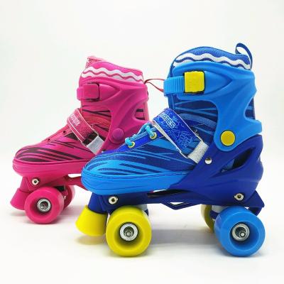 China Wholesale High Quality New Style 2022 Mesh 4 Wheels Double 2 In 1 Roller Skate Shoes For Kids Children Soy Luna Connectable Wheels For for sale