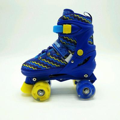 China Mesh Roller Blade Skates Integrated Four-Wheel Skating Shoes For Kids Roller Skates Kids Rollerskates for sale