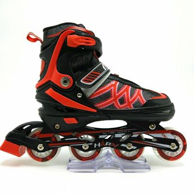 China PP+PU integrated skates with helmet and guard set airwalker powerslide instant wheels skates kids for sale