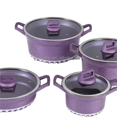 China 10pcs viable die cast aluminum casserole cookware sets for sale