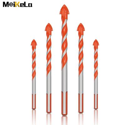 China Multifunctional Drilling Holes MeiKeLa Triangle Overlord Bit Set To Tile Brick Glass Plastic Wood Concrete Drill Bit for sale