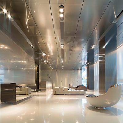 China Sleek Stainless Steel Wall Panel Cladding For Contemporary Architecture for sale