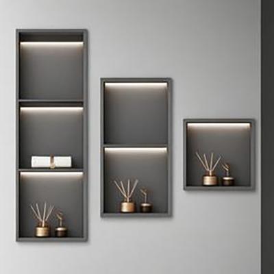 China Compact 304 / 316 Contemporary Stainless Steel Wall Niche For Elegant Interior Design for sale