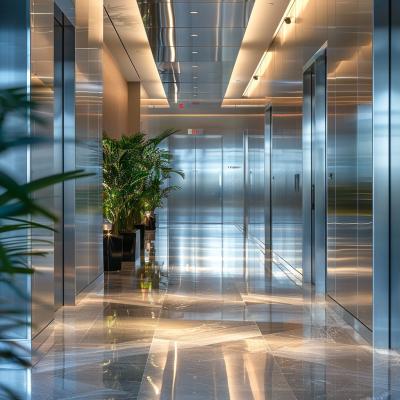 China Custom-Fit Stainless Steel Panels, Brushed Silver, for Bespoke Architectural Features for sale