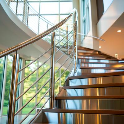 China Space-Efficient Stainless Steel Handrails for Narrow Staircases for sale