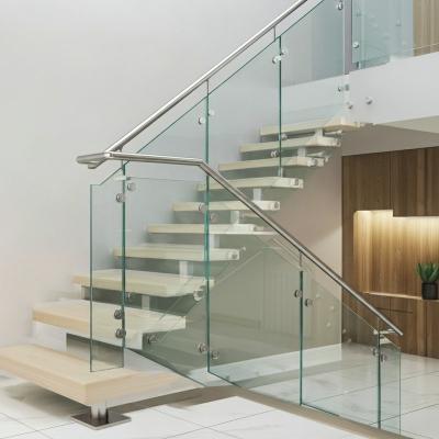 Китай Stylish Brushed Stainless Steel Handrails with Round Plate Cover for Glass Staircases продается