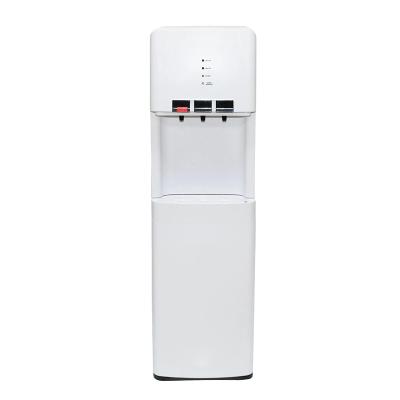 China Eco-friendly Customer Hot Cold Compressor Cooling Free RO Purifier Stagnant Water Cooler Dispenser With Refrigerator For Home for sale