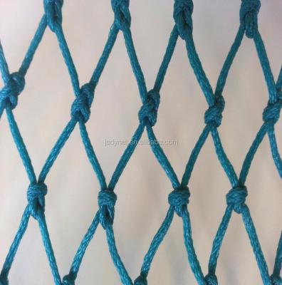 China Multifilament Customized Super High Strength HDPE PE Plastic Braided Fishing Net With Certification for sale