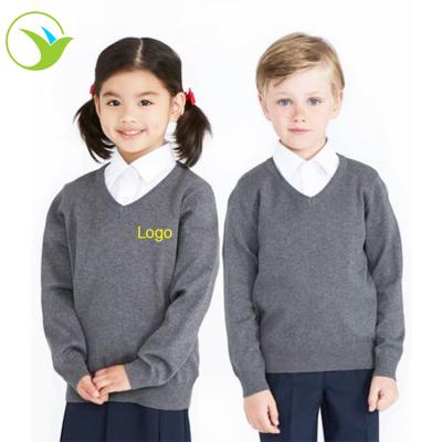 China Vest USA Style Autumn Student Clothes Formal Long Sleeve School Uniform Sweater White Sweaters for sale