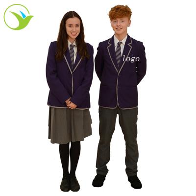 China Jumper Popular Custom logo school clothes blazer school uniforms design with pictures for sale