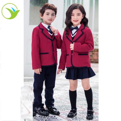 China Wholesale high quality fashionable winter coat custom made kindergarten kids cotton shirt blazer school uniforms for sale