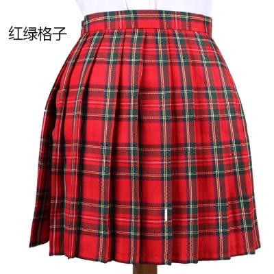 China Wholesale Popular Japanese Skorts Tartan School Uniform Pleated Short Skirt For Girls for sale