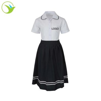 China School Custom Your Own Quality Fabrics Japanese Philippines Student Girl Primary School Uniform Designs Kids for sale