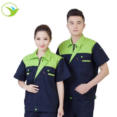 China Custom industrial bioseguridad uniforms cotton staff work safety seguridad uniforms for food industry with zipper for sale