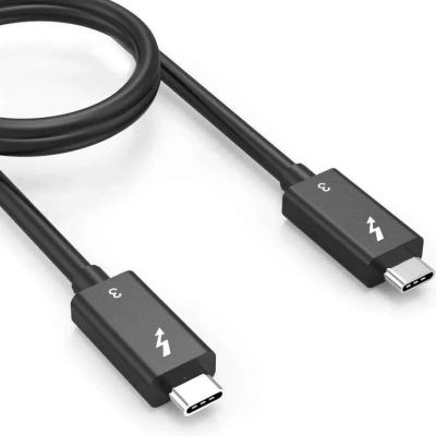 China For iPod Thunderbolt 3 Cable 100W Charging 40Gbps Data Transfer USB C to USB C Cable, Ideal for Type-C MacBooks, Dell, iPad and more for sale