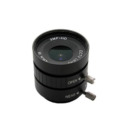 China Lens 4mm 6mm 12mm 16mm CS Mount Lens Fixed Iris Fixed Focus Lens Manual CCTV Lens 4mm Focal Length Optional for sale