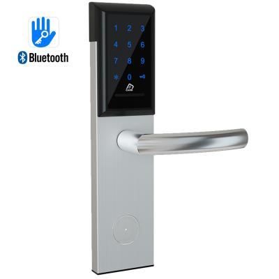 China TTHotel Stainless Steel Wifi Bluetooth Hotel Residence Door Lock With RFID Smart Card Passwords Codes Keys Apps PC PC Remote Open for sale