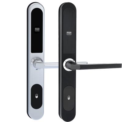 China For Hotel System European Smart Rfid Hotel Lock System For Slim Door Frame/Sliding Electronic Door Handle Lock With Card And Key for sale