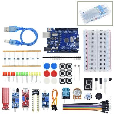 China TZT Basic Starter Kit for Arduino for Uno Set R3 DIY Kit - R3 Panel/Breadboard + Retail Box for Uno Set R3 DIY for sale