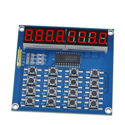 China . TZT TM1638 Digital LED Display 8 Keys 8 Keys 3-Wire Keyboard 3-Wire Tube Board Sweep and KEY LED Module For Arduino for sale