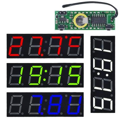 China . TZT 3 in 1 DC 5-30V LED Digital Readout Pendulum Temperature Voltage Time/Thermometer/Voltmeter DIY Module RX8025T for Arduino for sale