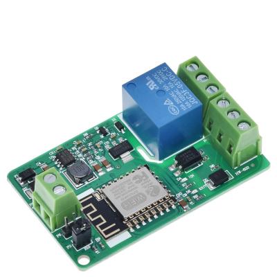 China . TZT Green ESP8266 Relay Module 10A 220V Network Relay WIFI Module Input 4 Layers DC 7V~30V Board TVs Input Automatic Protection for sale