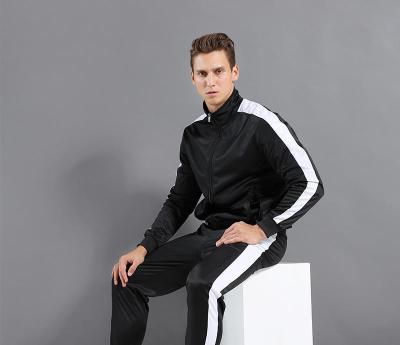 China New design men soccer jacket QUICK DRY warm up soccer tracksuit custom logo youth sports wear set for sale