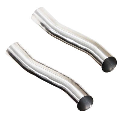 China Sport Racing Stainless Steel Exhaust Resonator Muffler Round Mirror Polished Intake Muffler For Car Exhaust System for sale